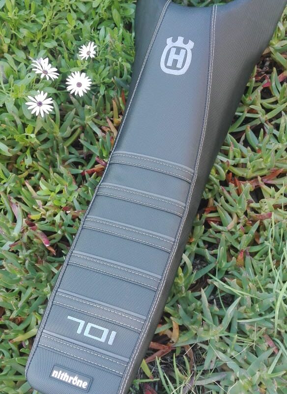 Husqvarna 701 seat cover two tone strips