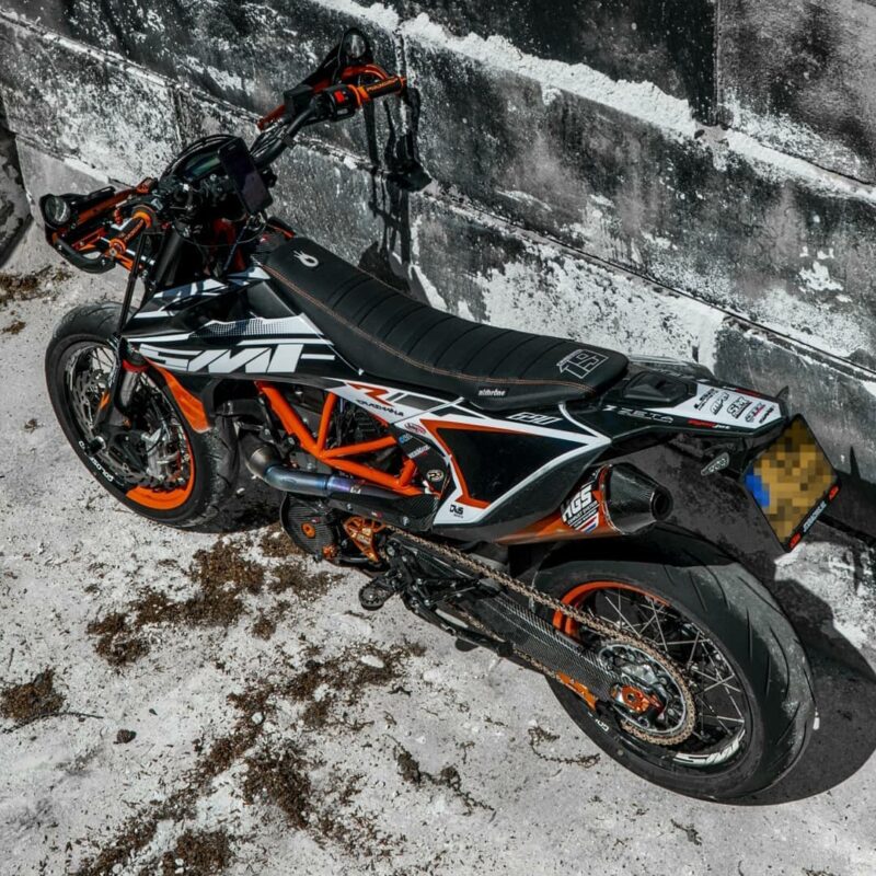 2019/22 KTM SMC 690 R including back embroidery.